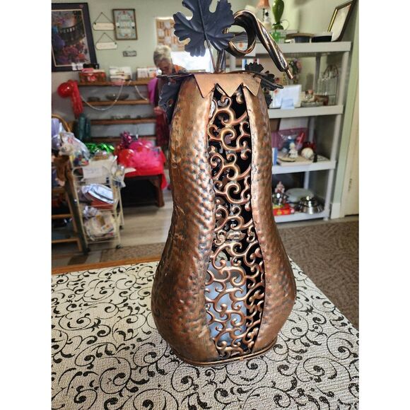 Metal Gourd Candle Holder - Picture 8 of 9